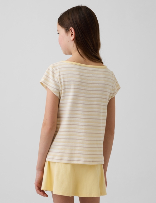 Kids Cap-Sleeve Fitted T-Shirt