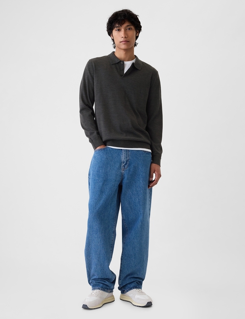 Merino Polo Sweater