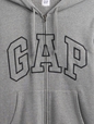 Relaxed Gap Logo Sherpa-Lined Zip Hoodie