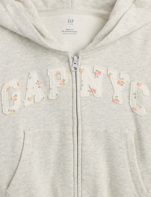 Kids VintageSoft Oversized Logo Zip Hoodie