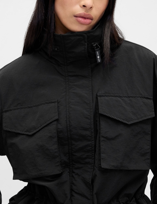 Gap × Sandy Liang Lace-Trim Cinched Jacket