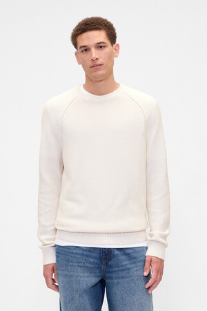 Garter Crewneck Sweater