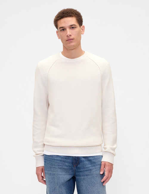 Garter Crewneck Sweater