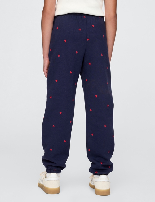 بنطال رياضي فضفاض بشعار جاب وطبعة يوم الحب للأطفال