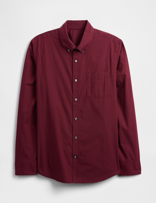 Stretch Poplin Shirt in Standard Fit