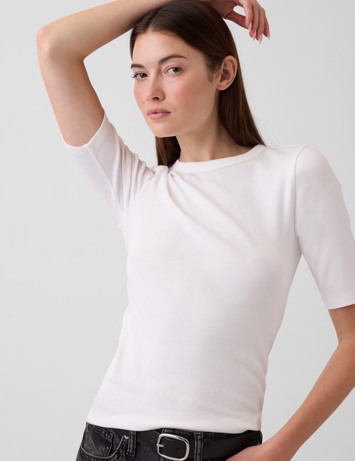 Modern Elbow-Sleeve T-Shirt