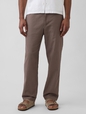 Linen-Cotton Relaxed Taper Pants