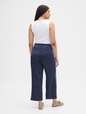 Relaxed Straight-Leg Stripe Satin Pants