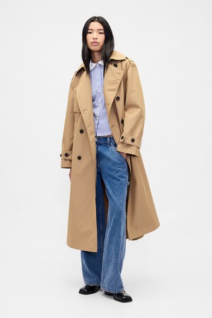 Gap × Sandy Liang Bow-Back Trench Coat