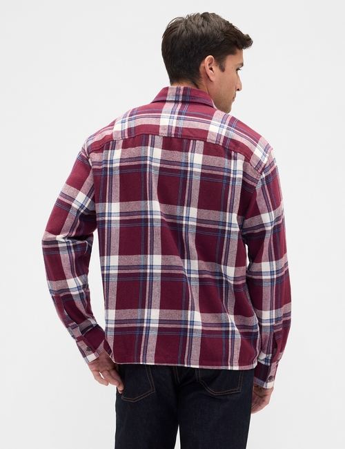 Flannel Shirt in Boxy Fit