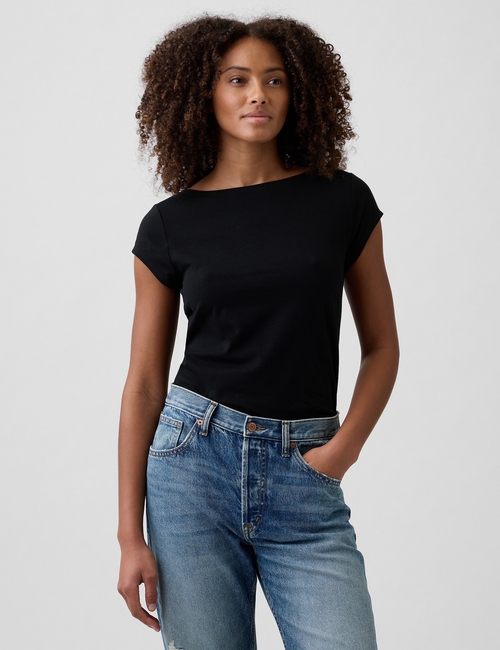 V-SS BOATNECK BALLET BACK