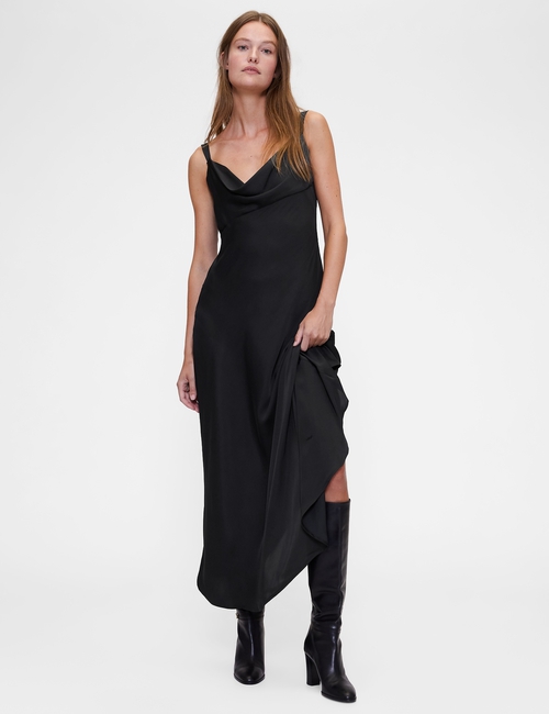 GapStudio Satin Slip Maxi Dress