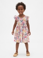 Baby & Toddler Smocked Ruffle Dress