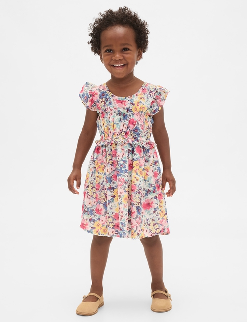 Baby & Toddler Smocked Ruffle Dress
