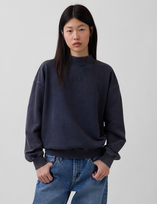 Heavyweight French Terry Oversized Mockneck Sweatshirt