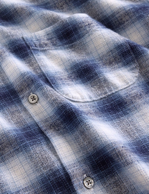 Organic Cotton Relaxed Flannel Shirt