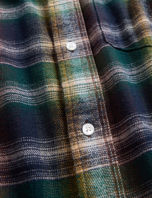 Organic Cotton Relaxed Flannel Shirt