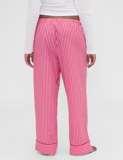 GAP X SUMMER FRIDAYS PRINTED POPLIN PJ PANT RED/PI