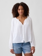 V-GAUZE BUTTON THROUGH