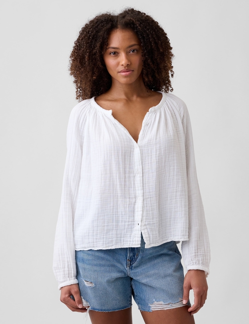 V-GAUZE BUTTON THROUGH