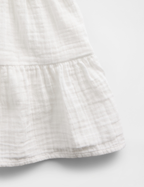 Kids Cotton Gauze Tiered Tank Top