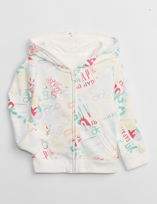babyGap Logo Print Hoodie