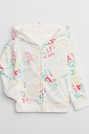 بيبي جاب | كنزة بغطاء رأس وطبعة شعار جاب