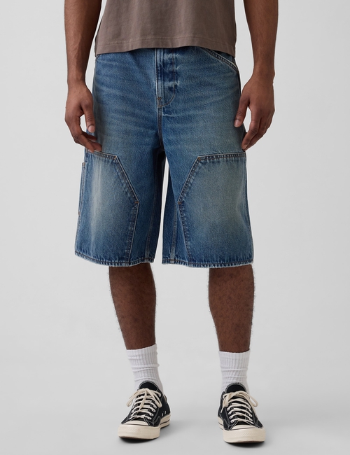 Extra Baggy Denim Carpenter Shorts