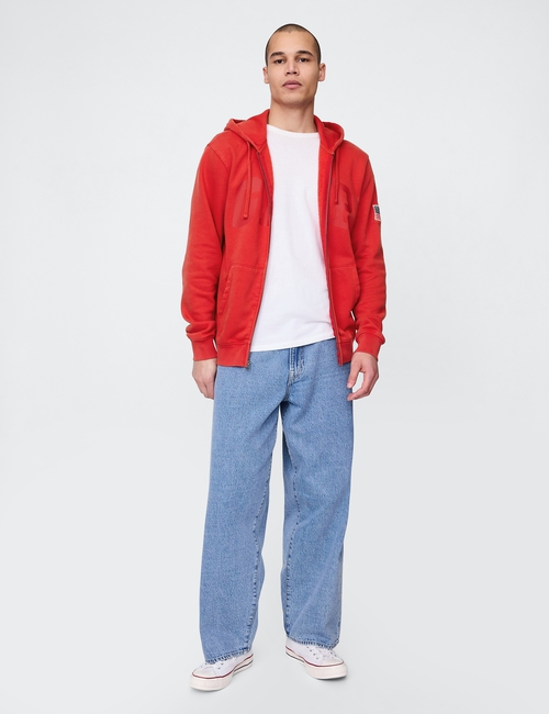 VintageSoft Gap Logo Zip Hoodie