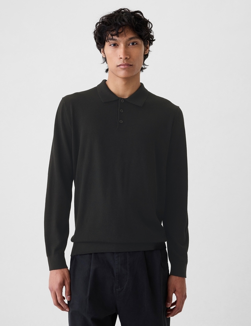 Merino Polo Sweater