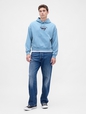 Heavyweight Oversized Logo Crop Hoodie