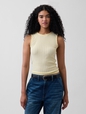 Pointelle Shell Tank Top
