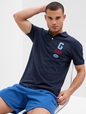 Gap Graphic Stretch Pique Polo Shirt