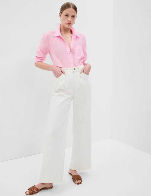 Linen Boyfriend Shirt