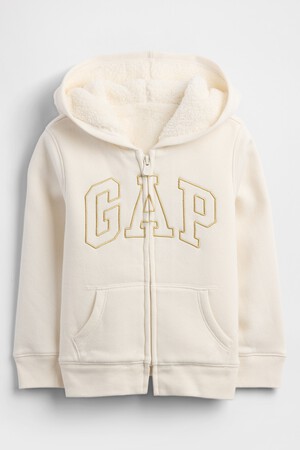 babyGap Logo Sherpa-Lined Hoodie