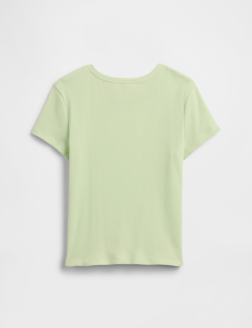 Kids Ribbed Crewneck T-Shirt