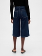 High Rise Culotte Jeans
