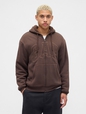 Relaxed Gap Logo Sherpa-Lined Zip Hoodie