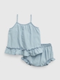 Baby Ruffle Denim Outfit Set
