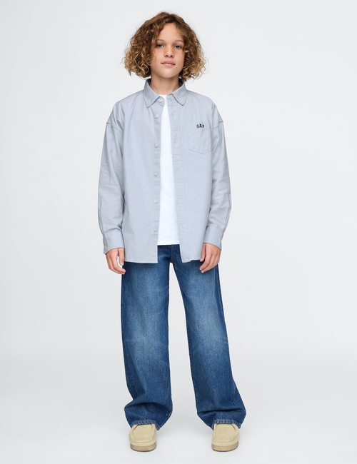 Kids Mini Logo Oxford Shirt