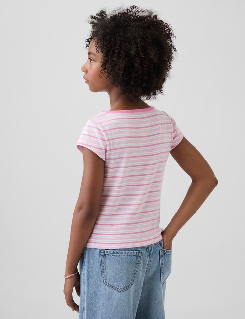 Kids Cap-Sleeve Fitted T-Shirt