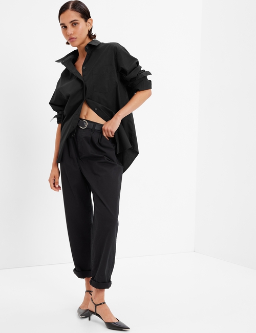 Organic Cotton Poplin Big Shirt