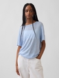 SS LINEN OVERSIZED TEE