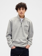 Relaxed Gap Logo Quarter-Zip Sweatshirt