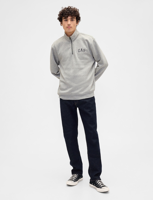 Relaxed Gap Logo Quarter-Zip Sweatshirt
