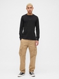 Gap Logo Waffle-Knit Crewneck T-Shirt