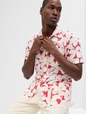 Stretch Poplin Shirt in Slim Fit
