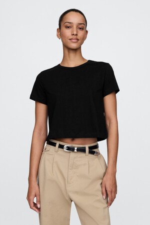 Organic Cotton VintageSoft Cropped T-Shirt