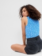 Ribbed Gap Logo Tank Top