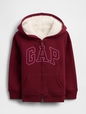 babyGap Logo Sherpa-Lined Hoodie